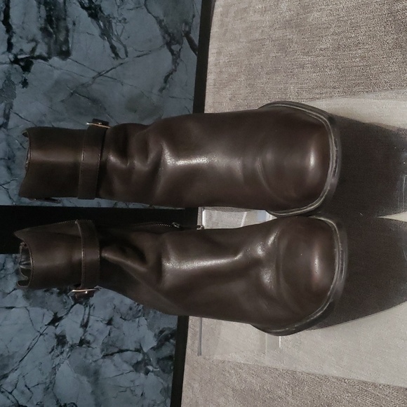 Karen Scott brown leather boots - Picture 2 of 8